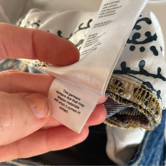 Free People We the Free Blue Flare Women's Jeans sz 27” - Picture 10 of 10